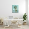 thumbnail image 2 of Stupell Industries Bold Hello Cactus Greeting Blue Desert Dunes Graphic Art Gallery Wrapped Canvas Print Wall Art, Design by J. Weiss, 2 of 7