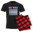 thumbnail image 6 of CafePress - Be You Transgender Flag LGBTQ Pride Month Vintage - Men's Dark Loose Fit Cotton Pajama Set, 6 of 7