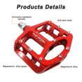 thumbnail image 2 of Upanbike Magnesium Bike Pedals 9/16'' Spindle Bearing MTB Mountain Bike Pedal (Red), 2 of 5