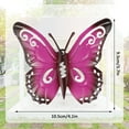 thumbnail image 2 of Hvxrjkn 6 Pcs Metal Butterfly Decor for Indoor Home Walls Fences Yard Sheds Weather-Resistant Decorative Butterfly Art, 2 of 10