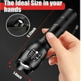 thumbnail image 5 of Rechargeable Flashlights, 2 Pack LED Tactical Flashlights with 5 Modes, Waterproof Focus Zoomable Flashlights for Camping, Hiking, Outdoor & Emergency Use, 5 of 8