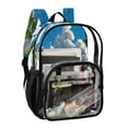thumbnail image 5 of Iauyy Clear Backpack Heavy Duty PVC Transparent Backpack for College Workplace, The Yellow Bus Logo, 5 of 8