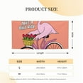 thumbnail image 5 of Pofeuu Flamingo Riding a Bicycle Print Colorful Yard Festival Banner Sign Party Outdoor & Indoor Party Decoration Banne Festival Yard Sign-Medium, 5 of 8