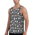 thumbnail image 2 of Daiia Lovely Penguin Printed Men's Quick Dry Fit Muscle Tank Top Slim-Fit Tank Workout Tank Top Lightweight Sports Tank Top-XX-Large, 2 of 7