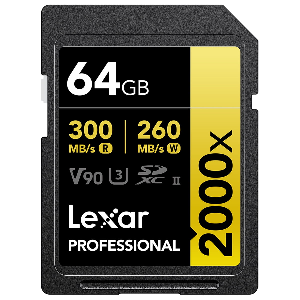Lexar GOLD Series Professional 2000x 64GB UHS-II SDXC Memory Card