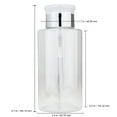 thumbnail image 4 of Pana High Quality 10 oz Liquid Pump Dispenser - Silver (1 Bottle), 4 of 4