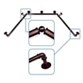 thumbnail image 4 of 1" Dia Pipe Bay Window Curtain Rod, Adjustable 23"-41", 41"-78"- Bronze,(DP100-Bay-9), 4 of 4