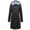 Black, variant on Women's Hooded Raincoat Outerwear Long Rain Jacket Midi Windbreaker Pockets Water-resistant Spring Anorak Coat Casual Full Zip Black 3X-Large