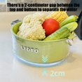 thumbnail image 4 of Snmubt Multifunctional Basket Double Drainer Kitchen Vegetable Washer Fruit Bowl Kitchen Sink Food Collector Drainer Fruit Rinser Vegetable Washing Filter Bowl (Green), 4 of 6