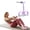 Purple, variant on Pedal Resistance Bands with Handles, 6 Tube Foot Pedal Exercise Band for Home Workouts, Yoga Stretching, Core & Full Body Training