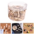 thumbnail image 2 of School savings Wooden Clips Push Pins For Cork Board Artwork For Crafts Arts Projects Photo （log）, 2 of 9