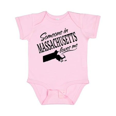 

Inktastic Someone in Massachusetts Loves Me Gift Baby Boy or Baby Girl Bodysuit