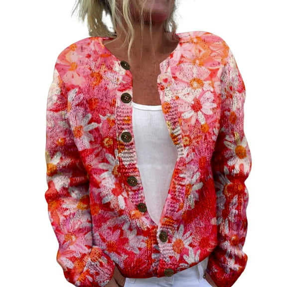 Bovemsi Womens Sweaters For Women Open Front Cardigan Chunky Long Sleeve Plus Size Button Up Fall Trendy Blouse Fall Sweaters