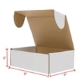 thumbnail image 4 of Cajas de mudanza de 6" x 4" x 2" (paquete de 50) Cajas de cartón para embalaje, color blanco, 4 of 5