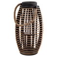 thumbnail image 1 of Truu Design Rustic Wooden Rattan Lantern Candle Holder, 1 of 4
