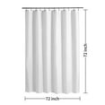thumbnail image 2 of Aosijia Waterproof Fabric Shower Curtain Lining Soft And Lightweight Fabric Washable 72x72 Inches White Translucent, 2 of 8