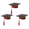 thumbnail image 1 of 3 Sets Paper Graduation Caps Kids DIY Graduation Hats Materials Party Favors, 1 of 8