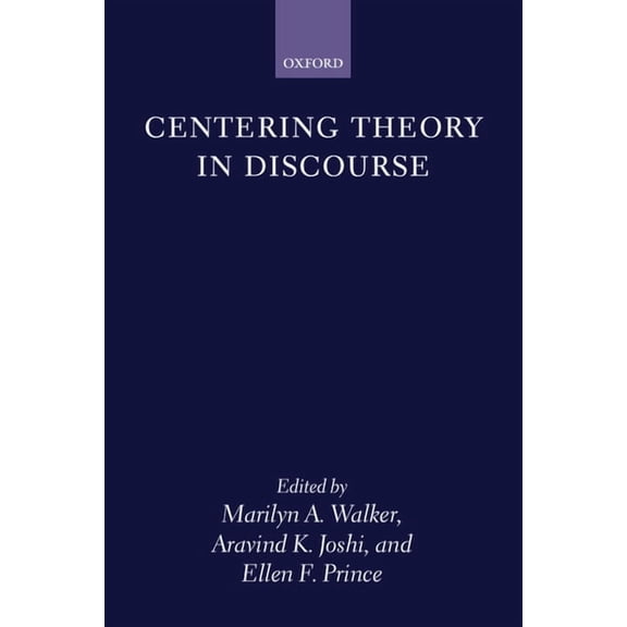 Centering Theory in Discourse, (Hardcover)