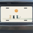 thumbnail image 7 of Cats Enjoying Sunset Funny Personalized License Plate Rust-proof Stainless Steel Metal License Plate Suitable For Men And Women 12.2" x 6.2", 7 of 7