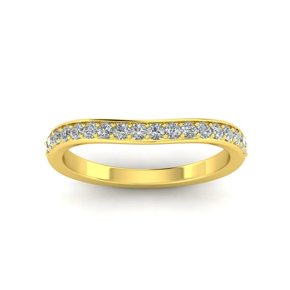 3/8ctw Diamond Wedding Band in 10k Yellow Gold
