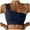 Dark Blue, variant on FhsagQ Bra Women's Bras Bodysuit Women's 2024 Autumn/Winter Trendy Sweater Letter Printed Hooded Sweatshirt off Shoulder Long Sleeved Sweater Top Womens Bras White Women's Bras Sleep Cotton White M