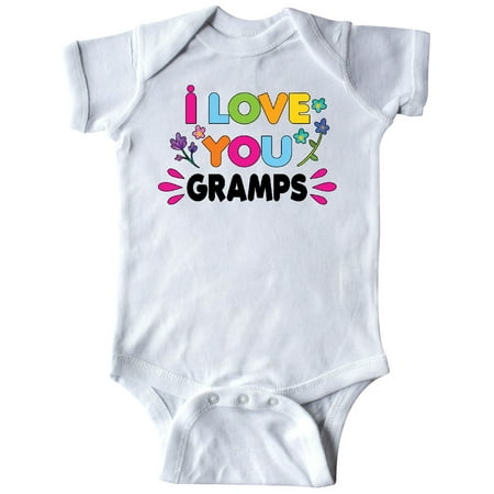 

Inktastic I Love You Gramps with Flowers Gift Baby Girl Bodysuit