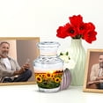 thumbnail image 6 of JAGASY Sunflower Mini Urn for Sister, White Small Keepsake Urns for Human Ashes, Sunset Sunflower Field Decorative Urns for Brother, Miniature Cremation Urn for Siblings, (3 Inch), 6 of 7