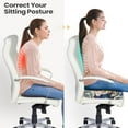 thumbnail image 4 of Tailbone Pain Relief Cushion, Memory Foam Seat Cushion for Pressure Relief Coccyx Cushion for Sciatica Pain Ergonomic Seat Cushion for Office Desk Chair, 4 of 6