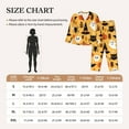 thumbnail image 6 of Kll Happy Halloween7 Print Women'S Long Sleeve Pajamas With Pants Sleepwear Loungewear 2 Set-Small, 6 of 9
