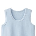thumbnail image 5 of Hessimy Girls' Summer Cute T Shirts Casual Short Sleeve V Neck Plain Tunic Tops(Sky Blue,13-14 Years), 5 of 7
