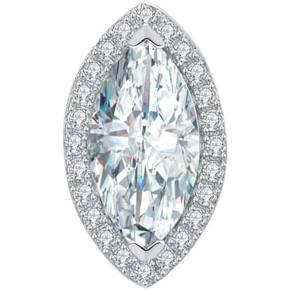 2 Carat Moissanite Pendant Necklace Women's Diamond Necklace Lab Diamond Pendants for Necklaces Lady Moissanite Necklace for Wife Diamond Chains Lab Diamond Necklace