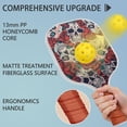 thumbnail image 2 of Pickleball Paddles Set Of 2, Fiberglass Surface, Skull & Cool Style, 4 Balls & Bag, 2 of 5