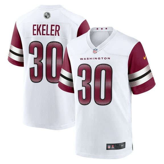 Men's Nike Austin Ekeler White Washington Commanders Game Jersey
