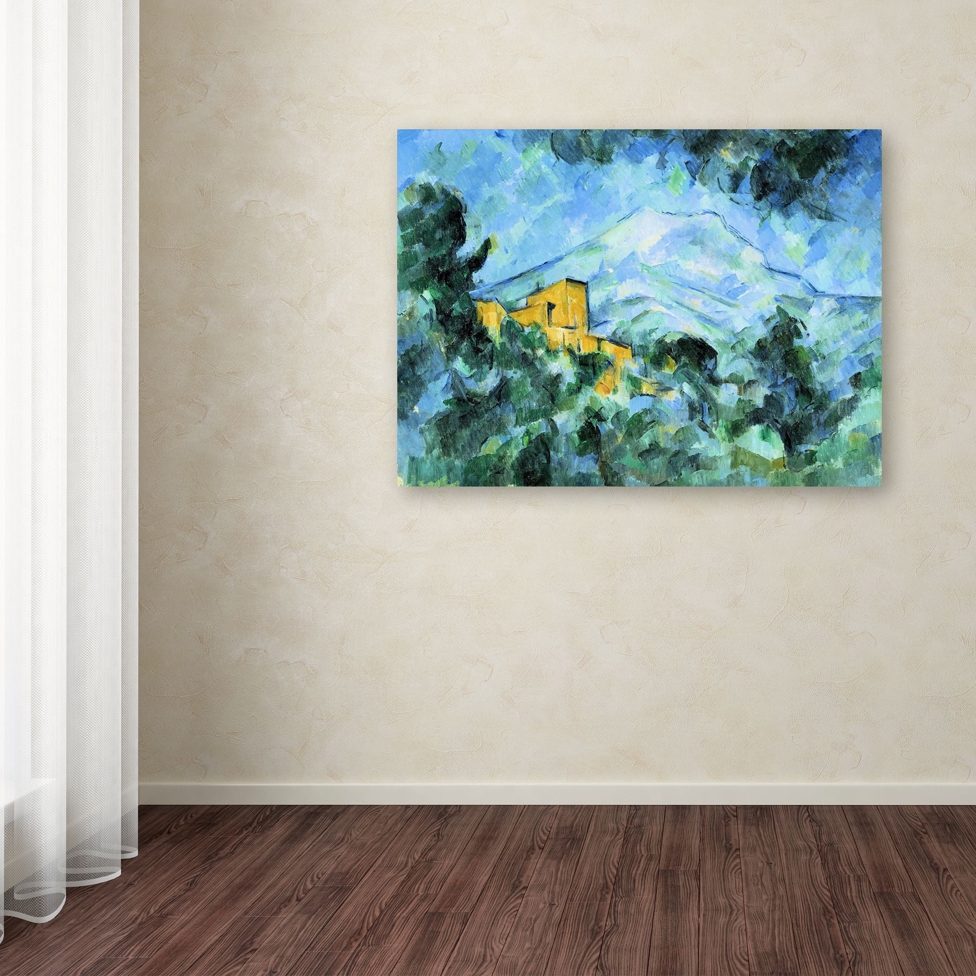 Trademark Fine Art 'Mont Saintevictoire And Chateau Noir' Canvas Art by Cezanne