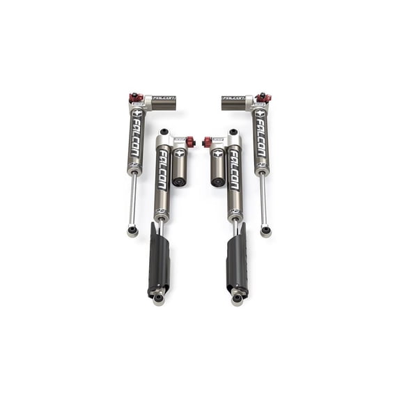 Fits 2021-2021 Jeep Gladiator JT Falcon Shocks Shock Absorber 14-02-33-400-202 Falcon 3.3 Sport; Hydraulic; With External Reservoir; 3 Year Warranty; Adjustable Valving; Without Shock Boots