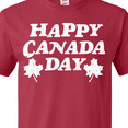 thumbnail image 4 of Inktastic Happy Canada Day with Distressed Maple Leaves T-Shirt, 4 of 5