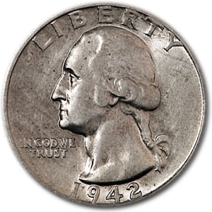 1942-S Washington Quarter AU