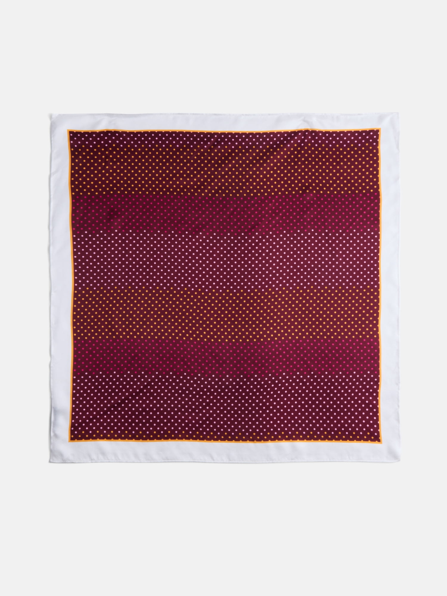 Free Assembly Women's Print Silk Scarf, Merlot Wine