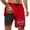 Red-4, variant on Kcolen Mens Swim Trunks 7 Inch Inseam Elastic Waist Drawstring Beach Shorts Loose Bathing Suit Swim Trunks Men Beach Summer Oversized Men Swim Brief