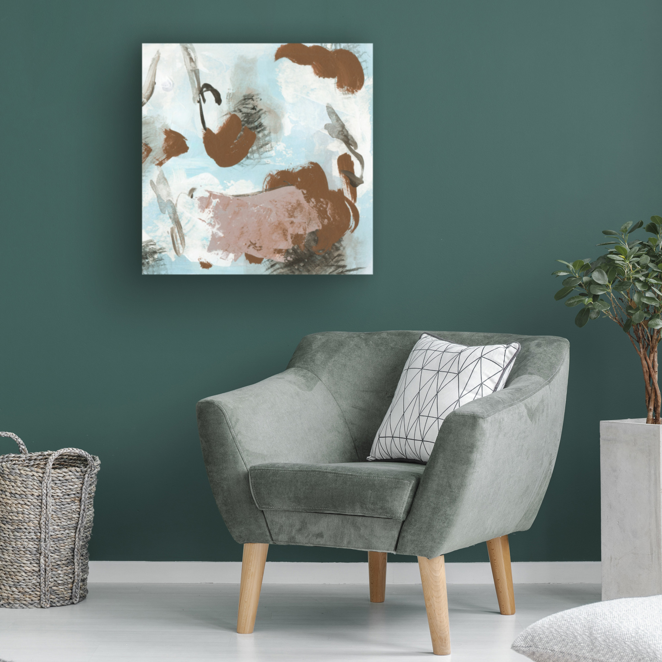 Canvas Wall Art - Melissa Wang 'Free as Air III' Wall Art for Living Room, Bedroom, or Office Décor by Trademark Fine Art - 14 x 14 Inches