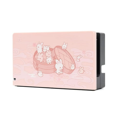GeekShare Nintendo Switch Dock Cover - Anti Scratch Hard Replacement Shell for Nintendo Switch Dock(Steamed Bun Rabbit)