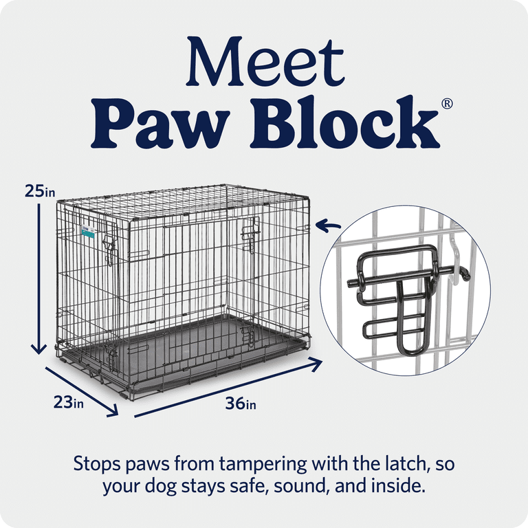MidWest Homes for Pets 36-Inch Two-Door iCrate Folding Dog Crate