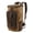 Khaki, variant on Vintage Waxed Canvas & Leather Backpack - Large Capacity for Travel, Sports & School