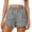 Black, variant on FchengtaiS Women's Gingham Ruffle Lounge Shorts Elastic High Waist Pajamas Boxer Shorts with Pockets Summer Causal Bottom