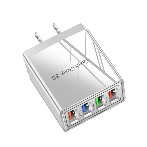 WIFKLSIIPG High Quality Portable 4USB Mobile Phone Charger 5V3A Flat Travel Charger Plug Wall USB Charger Adapter