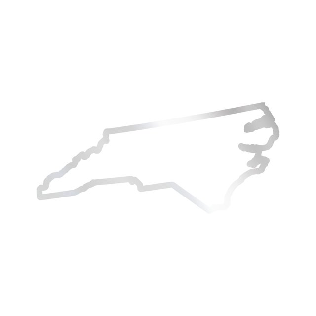 Doormat Painting Stencils North Carolina Flag Sticker 2-Pack - 4x2.67 Inch Vinyl Decal, Made In USA State Flag Stickers