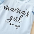thumbnail image 4 of ITFABS Baby Girls 3-piece Outfit Set Letter Print Romper+Shorts+Headband Set, 4 of 6