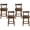 Walnut/Saddle, variant on ROME OAK Ruxban 26" Swivel Counter Stool, Reclaimed Oak, Stone Vegan Leather, Set of 4