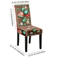 thumbnail image 3 of Gumesh Christmas Chair Cover - 4-Piece Spandex Stretch Covers, Waterproof Party Dining Decor for Holiday Celebrations, 3 of 6
