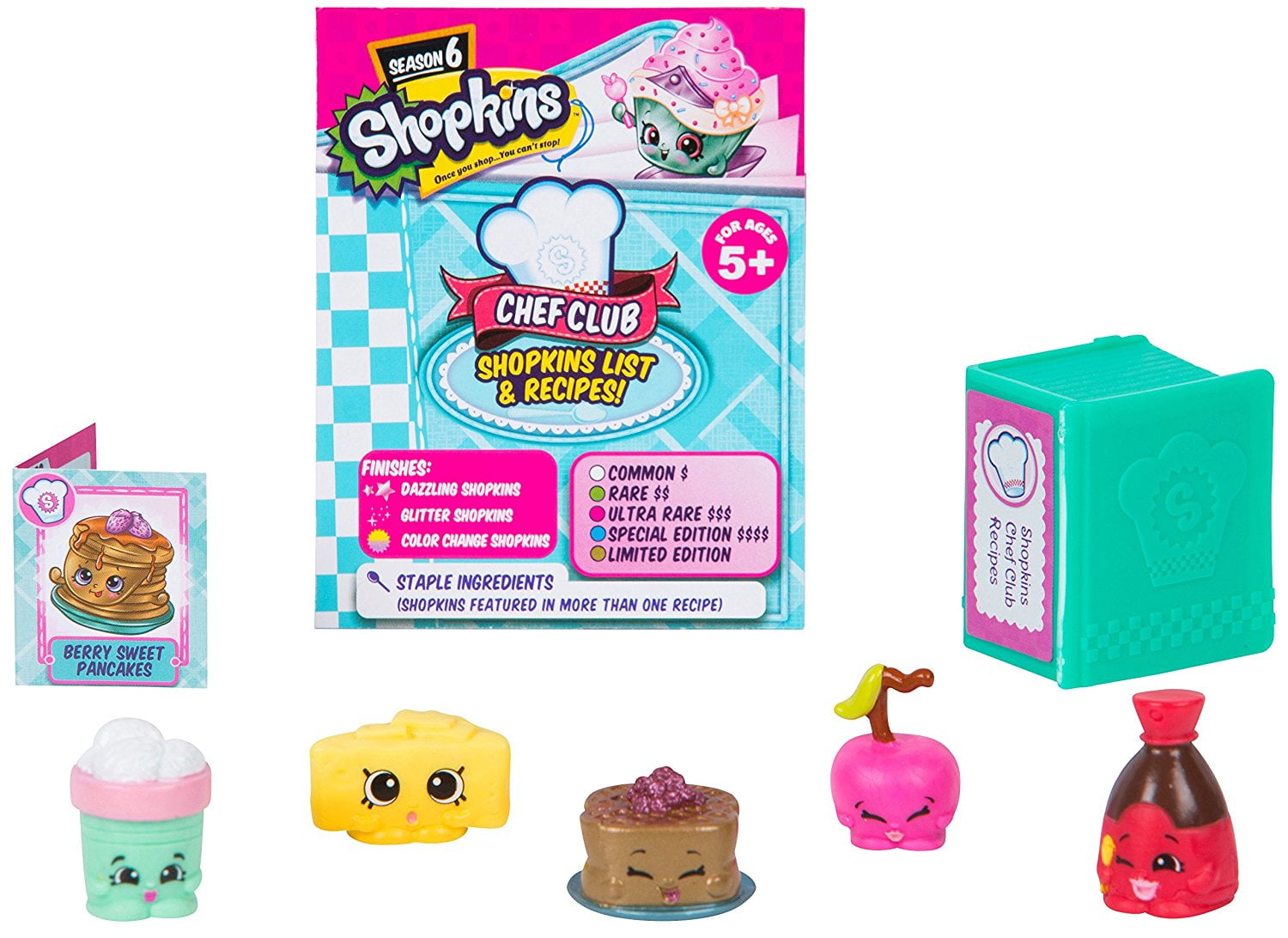 Spielzeug Shopkins Season 6 12 PACK Chef Club Limited Edition Random
